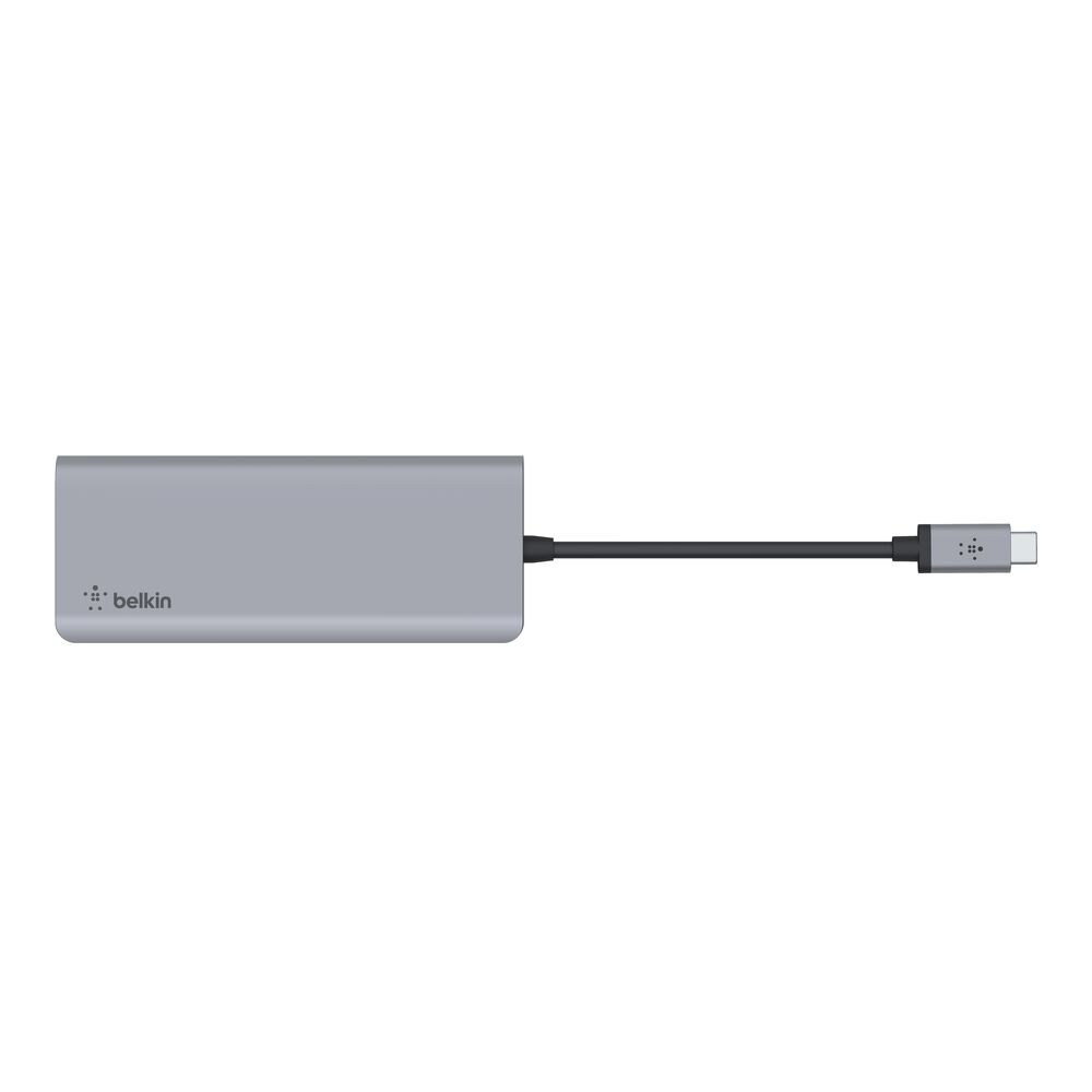 Belkin USB-C 7-in-1 Multiport Hub - Space Gray, 4K@30Hz - Image 9