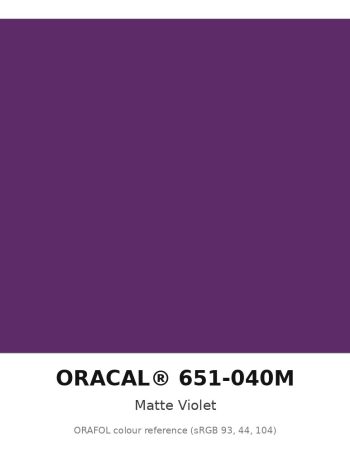 ORAFOL ORACAL 651-040M Matte Violet Intermediate Vinyl