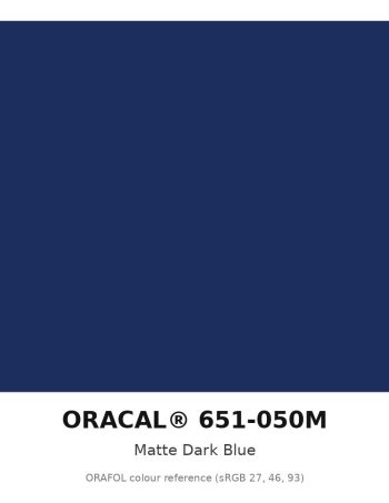 ORAFOL ORACAL 651-050M Matte Dark Blue Intermediate Vinyl