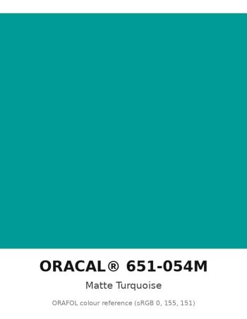 ORAFOL ORACAL 651-054M Matte Turquoise Intermediate Vinyl