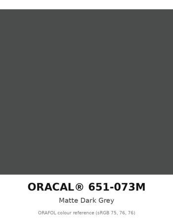 ORAFOL ORACAL 651-073M Matte Dark Grey Intermediate Vinyl