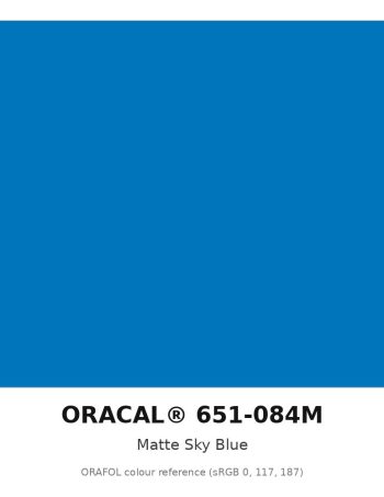 ORAFOL ORACAL 651-084M Matte Sky Blue Intermediate Vinyl