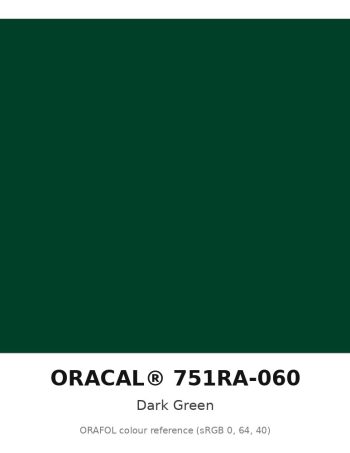 ORAFOL ORACAL 751RA-060 Dark Green High Performance Cast Vinyl RapidAir