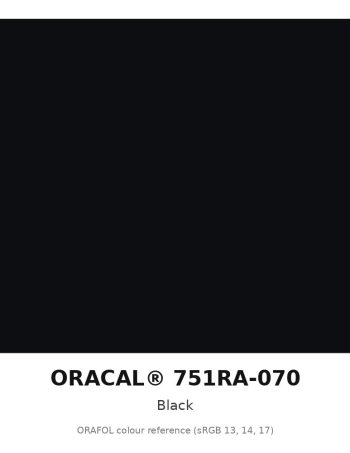 ORAFOL ORACAL 751RA-070 Black High Performance Cast Vinyl RapidAir