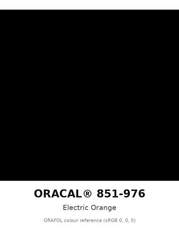 ORAFOL ORACAL 851-976 Electric Orange Sparkling Glitter Cast Vinyl