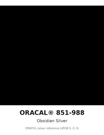 ORAFOL ORACAL 851-988 Obsidian Silver Sparkling Glitter Cast Vinyl