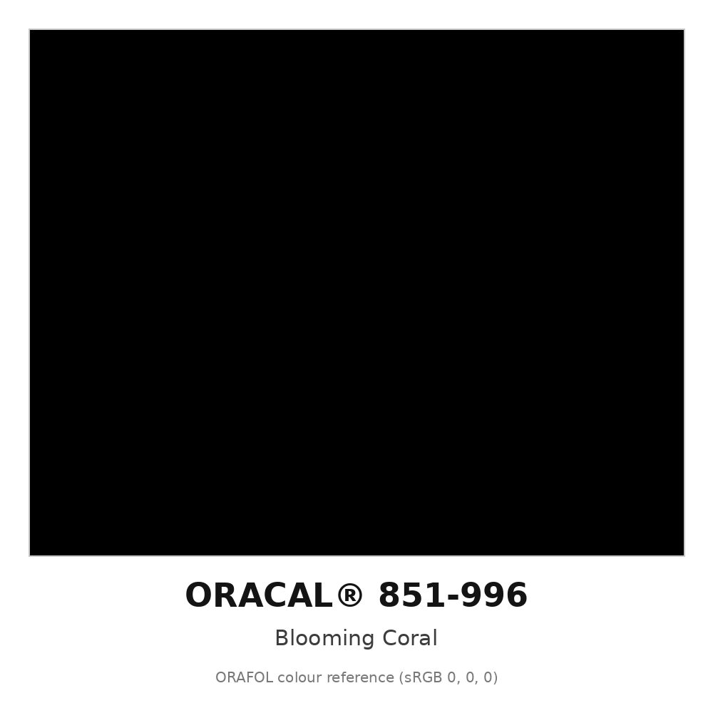 ORAFOL ORACAL 851-996 Blooming Coral Sparkling Glitter Cast Vinyl