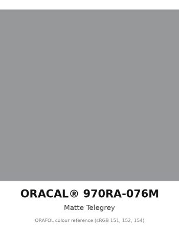 ORAFOL ORACAL 970RA-076M Matte Telegrey Premium Wrapping Cast Vinyl RapidAir