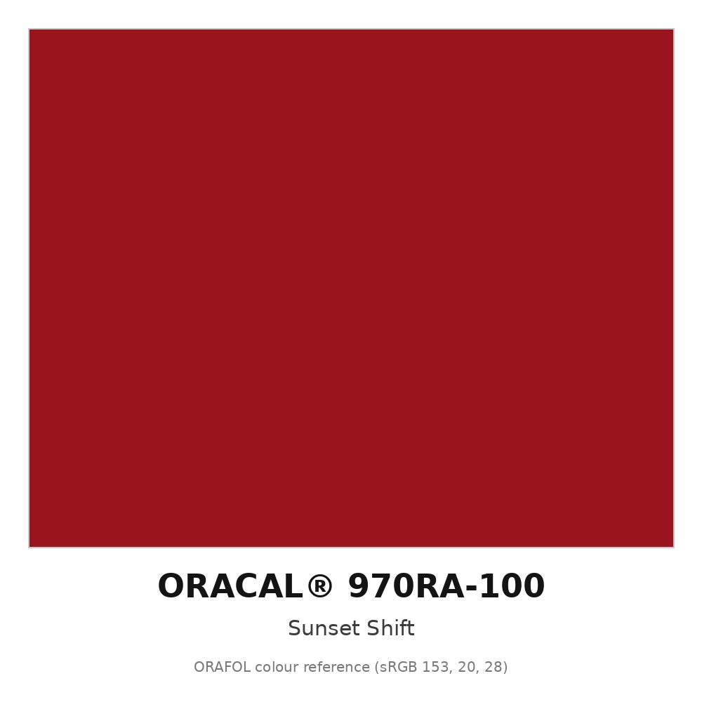 ORAFOL ORACAL 970RA-100 Sunset Shift Premium Wrapping Cast Vinyl RapidAir