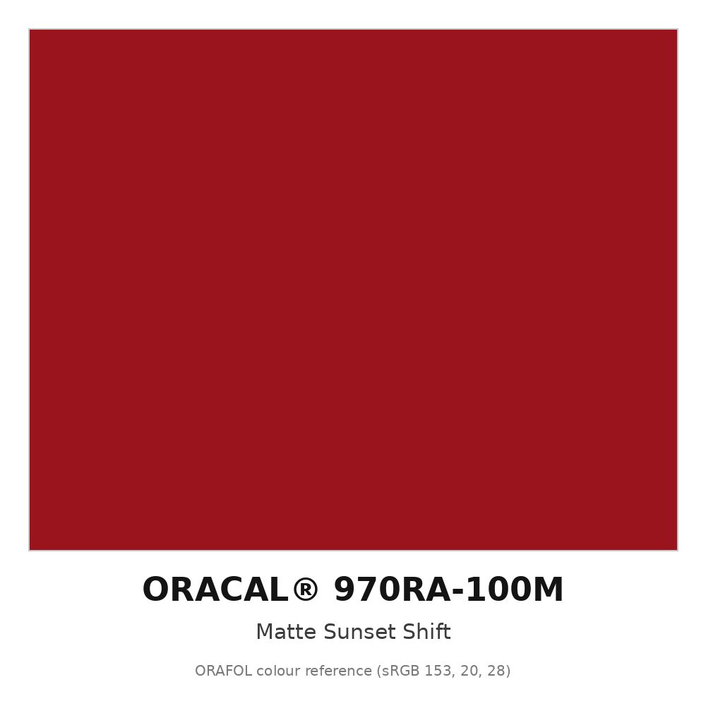 ORAFOL ORACAL 970RA-100M Matte Sunset Shift Premium Wrapping Cast Vinyl RapidAir