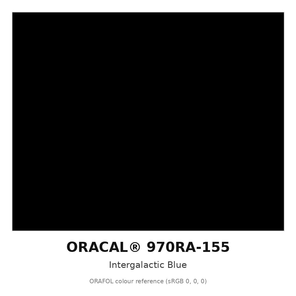 ORAFOL ORACAL 970RA-155 Intergalactic Blue Premium Wrapping Cast Vinyl RapidAir