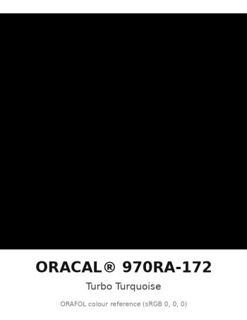 ORAFOL ORACAL 970RA-172 Turbo Turquoise Premium Wrapping Cast Vinyl RapidAir