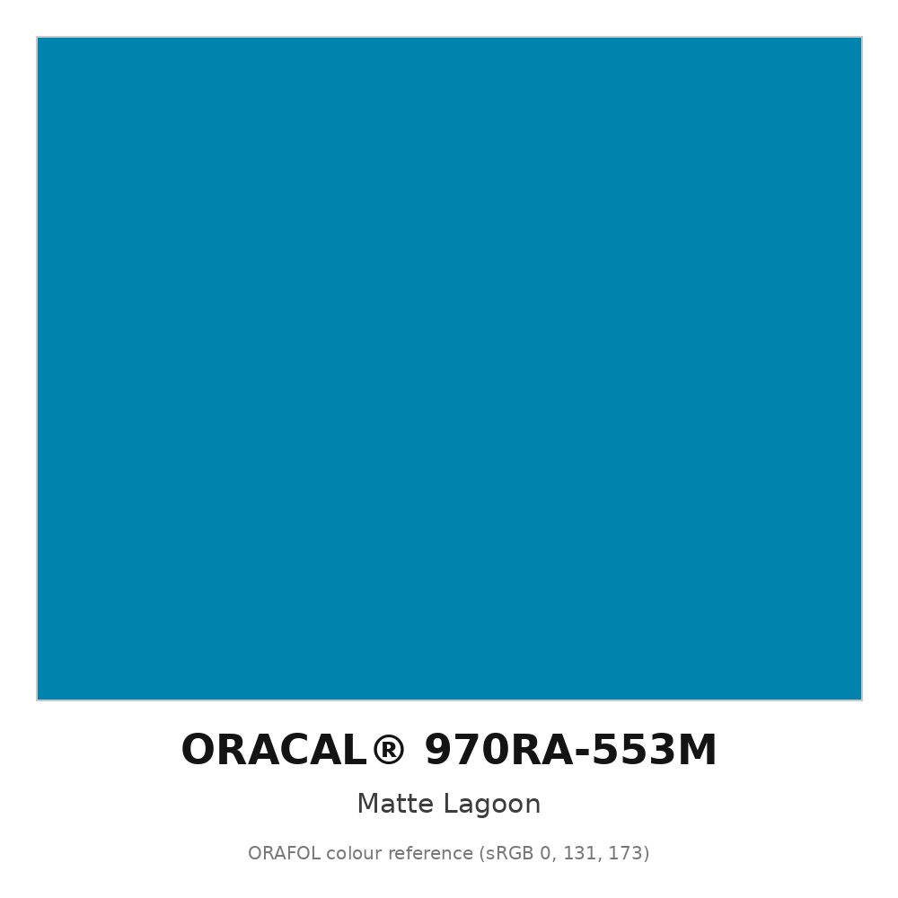 ORAFOL ORACAL 970RA-553M Matte Lagoon Premium Wrapping Cast Vinyl RapidAir