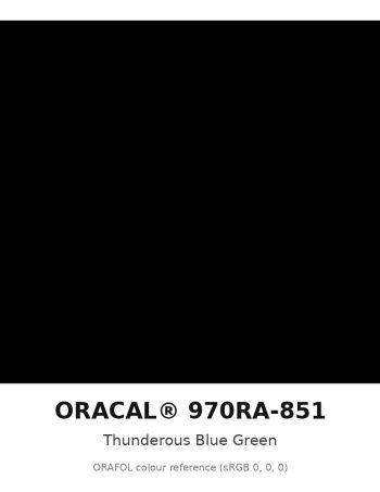 ORAFOL ORACAL 970RA-851 Thunderous Blue Green Premium Wrapping Cast Vinyl RapidAir
