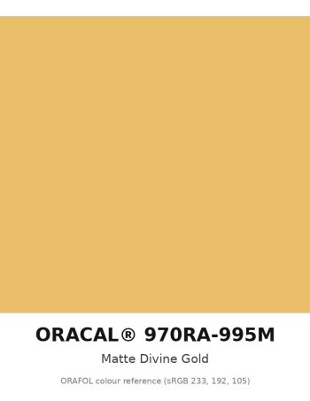 ORAFOL ORACAL 970RA-995M Matte Divine Gold Premium Wrapping Cast Vinyl RapidAir