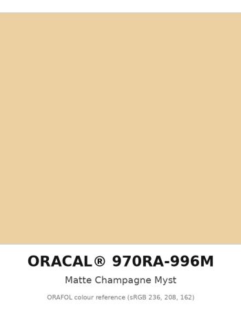 ORAFOL ORACAL 970RA-996M Matte Champagne Myst Premium Wrapping Cast Vinyl RapidAir