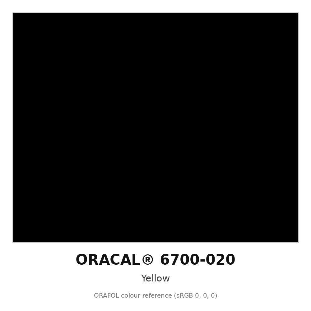 ORAFOL ORALITE 6700-020 Yellow Engineer Grade Prismatic Reflective Film