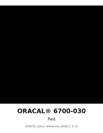 ORAFOL ORALITE 6700-030 Red Engineer Grade Prismatic Reflective Film