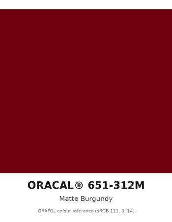 ORAFOL ORACAL 651-312M Matte Burgundy Intermediate Vinyl
