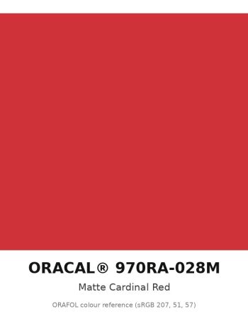 ORAFOL ORACAL 970RA-028M Matte Cardinal Red Premium Wrapping Cast Vinyl RapidAir