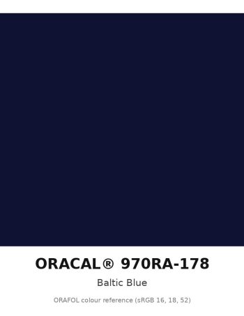 ORAFOL ORACAL 970RA-178 Baltic Blue Premium Wrapping Cast Vinyl RapidAir