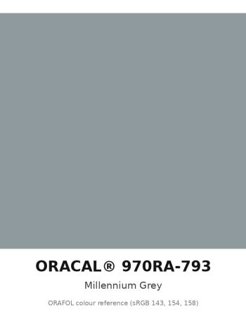 ORAFOL ORACAL 970RA-793 Millennium Grey Premium Wrapping Cast Vinyl RapidAir