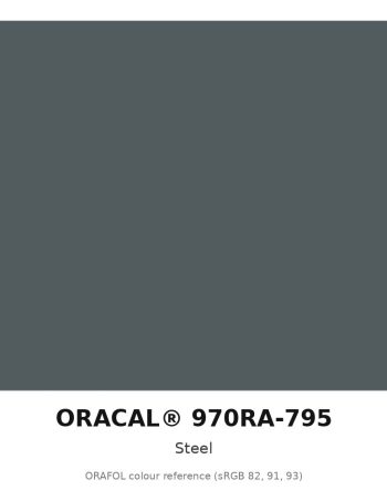 ORAFOL ORACAL 970RA-795 Steel Premium Wrapping Cast Vinyl RapidAir